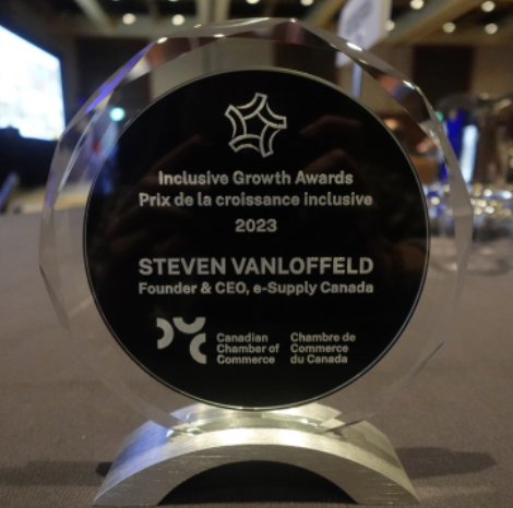 eSupply Canada Receives Canadian Chamber of Commerce Inclusive Growth Award